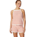 AMAZON ESSENTIALS X SOFIA GRAINGE COTTON CROCHET JUMPER 2XL - IVORY RED STRIPE - Like New