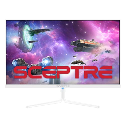 Sceptre 24" Monitor 1080p 98% sRGB up to 165Hz 1ms E248B-FWN168W - White - Like New