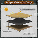 GREENER PATIO FURNITURE COVERS WATERPROOF OUTDOOR TABLE WIND-PROOF BEIGE - Like New