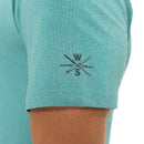 WARRIORS & SCHOLARS FAIRWAY S/S ACTIVE POLO - SIZE: MEN M - STONE BLUE - Brand New