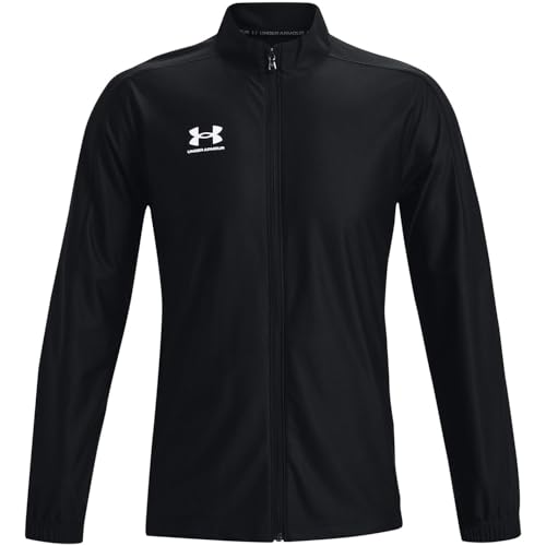1365412 UNDER ARMOUR MEN'S CHALLENGER JACKET BLACK/WHITE XL - Like New