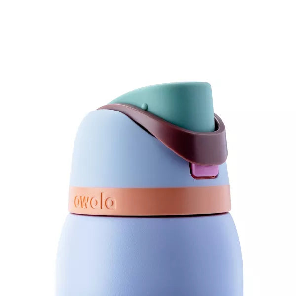 OWALA 40OZ FREESIP STAINLESS STEEL WATER BOTTLE - PERIWINKLE TWINKLE - Like New