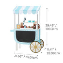 Teamson Kids My Little Helper Ice Cream Cart White/Blue - Like New