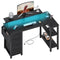 LUFEIYA BLACK L SHAPED DESK 47 INCH WRITING STUDY COMPUTER GAMING DESKS - Like New