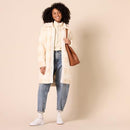 Amazon Essentials Women's Oversized Teddy Sherpa Coat Buffalo Plaid XX-Large - Brand New