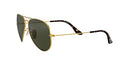 RAY BAN UNISEX RB3025 CLASSIC - GOLD-ON-BLACK/GREEN ORB3025-BLK/GREEN - Like New