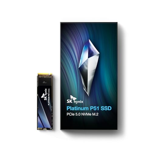 SK HYNIX PLATINUM P51 1TB PCIE GEN5 NVME M.2 SSD UP TO 14,700 MB/S READ - BLACK - Brand New