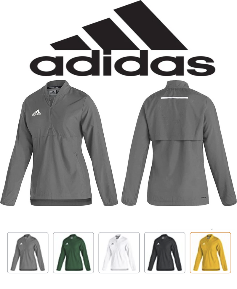 GL7885 Adidas Women's Sideline 21 long sleeve 1/4 zip pullover New