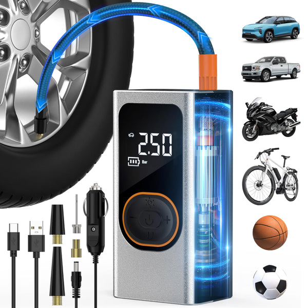 LOSTSOUL TIRE INFLATOR PORTABLE AIR COMPRESSOR 2X FASTER CQB006 - Scratch & Dent