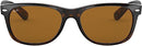 RAY BAN NEW WAYFARER CLASSIC LIGHT HAVANA BROWN LENS RB2132-710-55-18 Like New