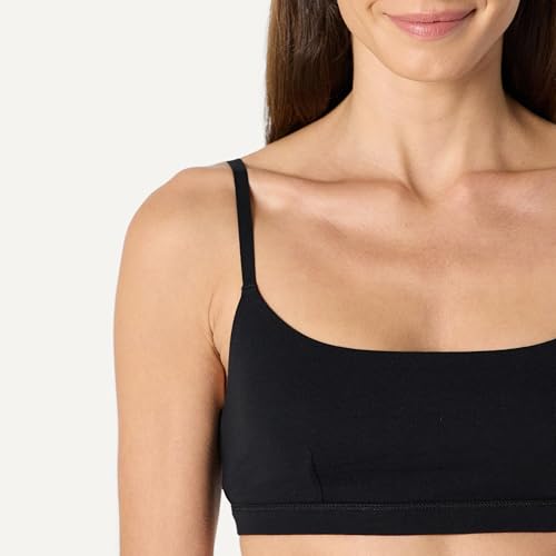AMAZON ESSENTIALS WOMENS COTTON JERSEY PULL ON SCOOP BRALETTE - SIZE: WOMEN XL - Like New
