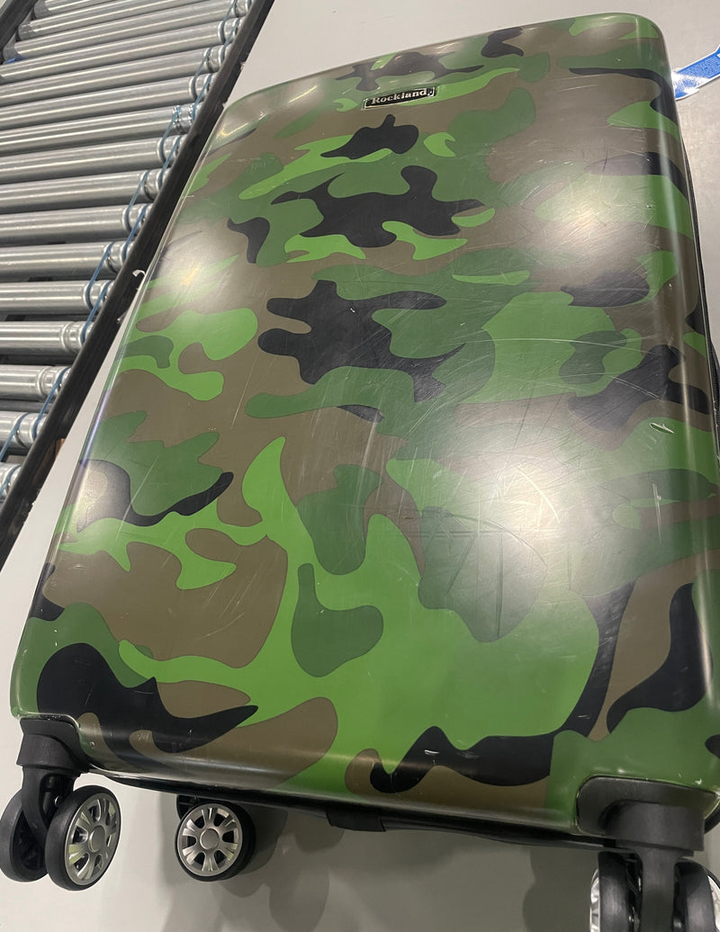 ROCKLAND SAFARI HARDSIDE SPINNER WHEEL LUGGAGE, CAMOUFLAGE - SIZE:24" - CAMO - Like New