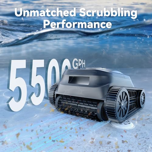 PONDEE X5 CORDLESS ROBOTIC POOL CLEANER SMART NAVIGATION 180MINS - MATTE BLACK - Like New