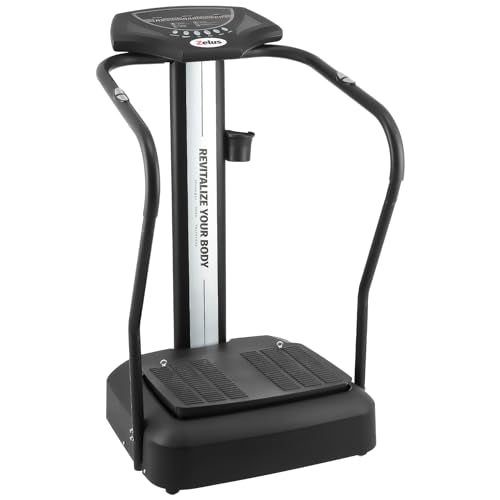ZELUS WHOLE BODY VIBRATION PLATE, 500W, 99 LEVELS 3 PRESET MODES, 330LB - BLACK - Like New