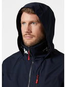 34443 HELLY HANSEN MEN'S CREW HOODED JACKET 2.0 NAVY SIZE MEN XL - Like New