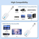 DXCHIP TRANSFER HDMI TRANSMITTER AND RECEIVER, 98FT/30M, HDR, 2H3001, WHITE - Like New