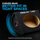 DEEJAY LED 6x9 Speaker Box Enclosures (Pair), Curved Rear Design B01M2C6RII - Brand New