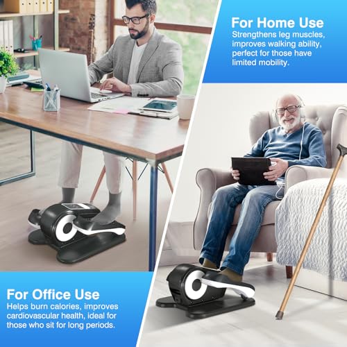 UMITEC UNDER DESK ELLIPTICAL MACHINE APP QUIET ELECTRIC - BLACK - Like New
