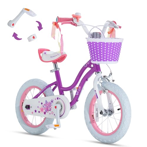 RoyalBaby Girls Bike EZ Bike Stargirl Training Free Balance Pedal Easy Learning - Like New