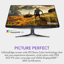 ALIENWARE GAMING MONITOR 27" 2560 X 1440 240HZ DISPLAY DP 1.4 - LUNAR LIGHT - Like New