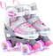 20210927 KUXUAN SKATES GIRLS ROLLER SKATES LIGHT UP, SIZE SMALL, 10C-13C - PINK Like New