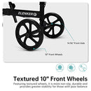 ELENKER BEST VALUE KNEE WALKER 10" FRONT WHEELS MEDICAL SCOOTER CRUTCH BLACK - Brand New
