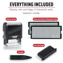 TRODAT PRINTY 4912 SELF INKING DIY STAMP KIT BLACK 3/4” X 1-7/8” - BLACK - Brand New