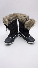 Mysoft Waterproof Winter Boots Warm Insulated Snow Size: 8 - Brown/Black/White - Brand New