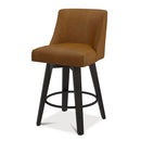 MUUEGM COUNTER HEIGHT BAR STOOLS SWIVEL WITH BACK SET OF 1 - WHISKY - Like New