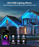 FUSSION 400FT OUTDOOR LIGHTS, SMART RGB LED, CONTROL, IP67, RGB/WHITE - Like New