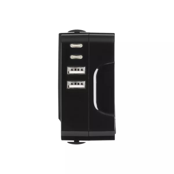 CONAIR TRAVEL SMART ALL-IN-ONE ADAPTER USB A & C PORT - BLACK - Like New
