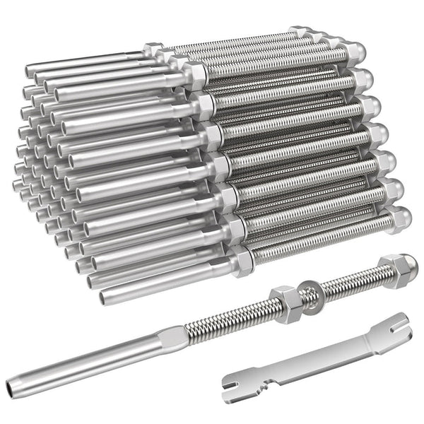 BLIKA 6" Swage Threaded Stud for 1/8" cable railing - Brand New