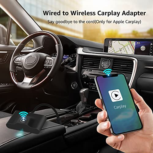 URJD WIRELESS CARPLAY ADAPTER 2023 UPGRADE WIDELY COMPATIBLE - BLACK - Like New