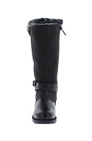 TOTES WOMENS ESTHER SNOW BOOTS - SIZE: WOMEN 7WIDE - BLACK - Like New