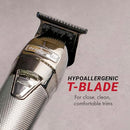 BABYLISSPRO FX+ PROFESSIONAL BARBER CORD/CORDLESS HAIR TRIMMERS - SILVER - Like New