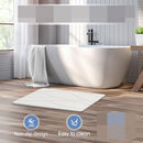 VEELOIM STONE BATH MAT DIATOMACEOUS SHOWER MAT NON-SLIP DIATOMITE - LINE1 WHITE - Like New