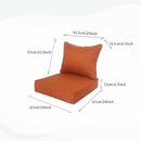ununon Chairs Cushions Deep Seat Chair Cushions Patio Set of 2 - Rust Red - Brand New