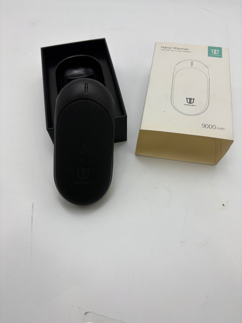 DEGBIT 9000MAH 14H LONG-LASTING RECHARGEABLE HAND WARMER 3S - BLACK - Like New