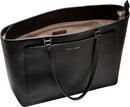 COLE HAAN WOMEN'S THE ELYSE LEATHER TOTE, CH BLACK GARNET - BLACK GARNET - Brand New