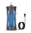 TECHKO MAID UV LIGHT INDOOR BUG ZAPPER WITH EASY CATCH TRAY - GRAY - Like New