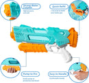 LOLYADN Water Gun - 2 Pack, 1200CC, High Capacity, 26 Ft Shoot Distance - Green - Like New