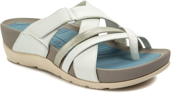 BT27019 BARETRAPS ASTER WEDGE WOMEN'S SANDAL - WHITE - SIZE 9 - Scratch & Dent