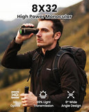 URBANCOAST 8X32 MONOCULAR TELESCOPE HIGH POWERED WATERPROOF 8X32 - BLACK - Like New