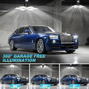 LUCORUSC LED GARAGE LIGHTS 4 PACK 200W SUPER BRIGHT E26 6500K - BLACK - Like New