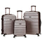 ROCKLAND MELBOURNE HARDSIDE EXPANDABLE LUGGAGE SPINNER WHEELS 3 PC - SILVER - Like New