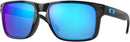 OAKLEY OO9102 SUNGLASSES HOLBROOK SIZE 57 - POLISHED BLACK SAPPHIRE BLUE PRIZM - Like New