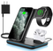 WAITIEE Wireless Charger 3 in 1 Fast Charging Station for Apple BLACK Z5S - Like New