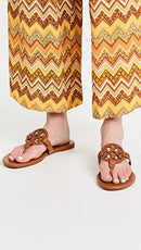 90582 TORY BURCH MILLER EMBELLISHED SANDALS WOMEN'S SIZE 8 BOURBON MIELE - Like New