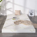 INOFIA QUEEN TRI FOLD MEMORY FOAM MATTRESS 5" PORTABLE BED - WHITE - Brand New
