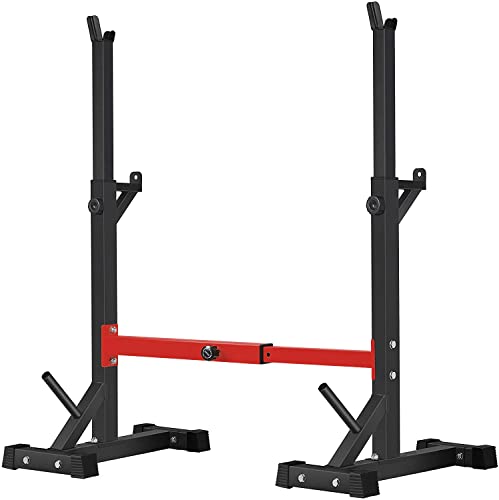 BANGTONG&LI SQUAT RACK STAND ADJUSTABLE WEIGHT RACK 550LBS - - Scratch & Dent